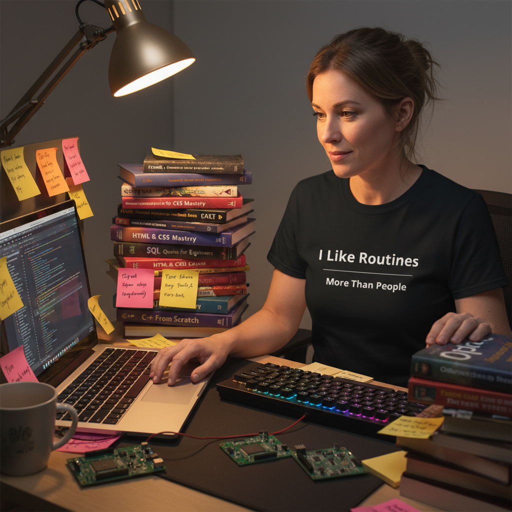 I Like Routines More Than People T-shirt